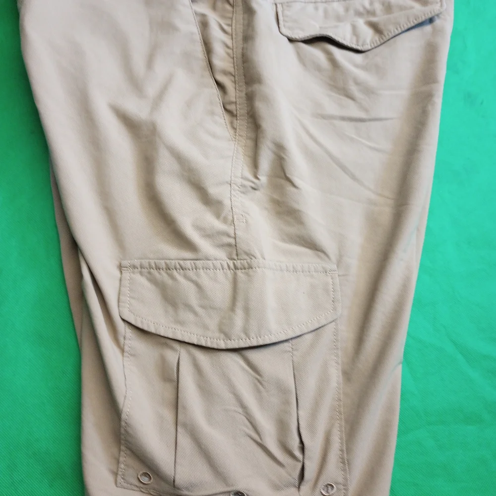 Men's Tan Cargo Shorts - Picture 4 of 8